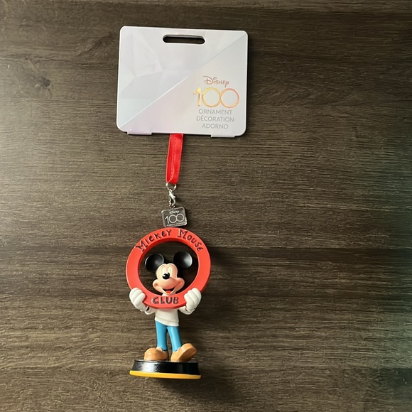 Disney Parks a Mickey Mouse Club Disney 100 Christmas Ornament Holiday - Picture 3 of 6